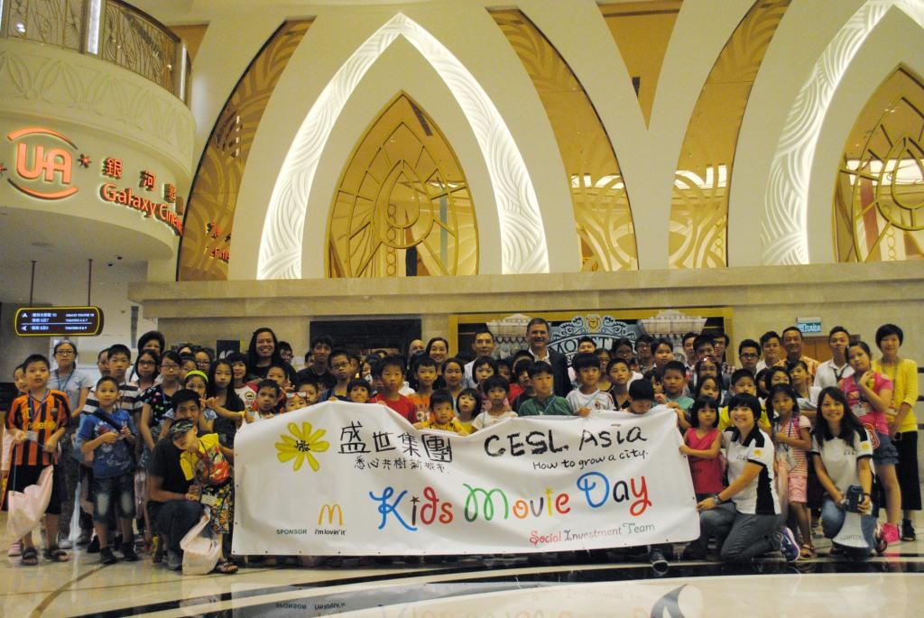 CESL Asia’s Kids Movie Day enlivens summer for 80 children from local care institutions