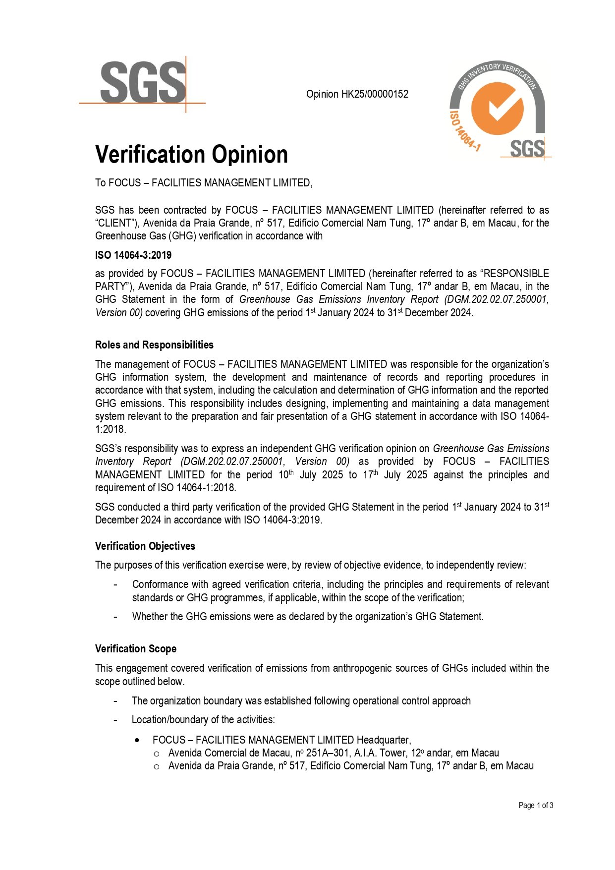 FOCUS Facilities Management_ISO14064_2024
